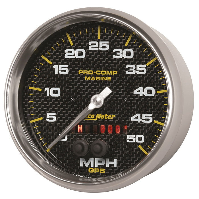 5 In. GPS SPEEDOMETER 0-50 MPH MARINE CARBON FIBER