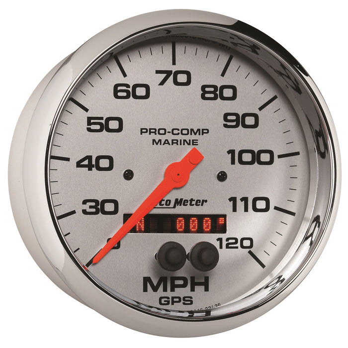 5 In. GPS SPEEDOMETER 0-120 MPH MARINE CHROME ULTRA-LITE