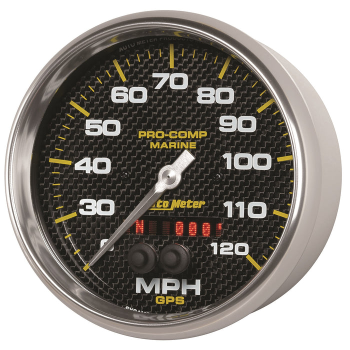 5 In. GPS SPEEDOMETER 0-120 MPH MARINE CARBON FIBER