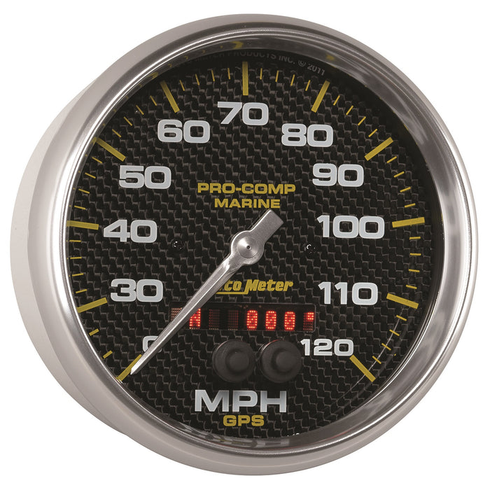 5 In. GPS SPEEDOMETER 0-120 MPH MARINE CARBON FIBER