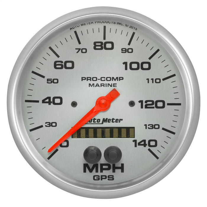 5 In. GPS SPEEDOMETER 0-140 MPH MARINE SILVER ULTRA-LITE