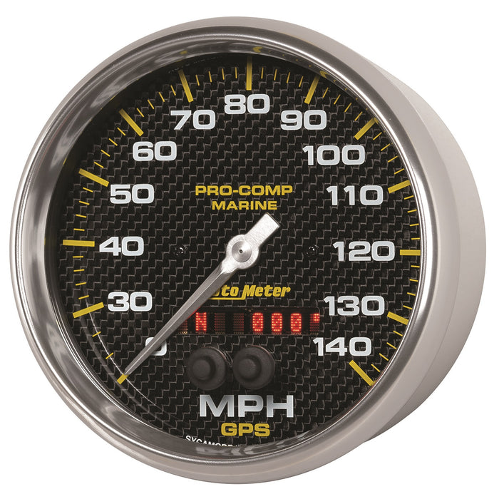 5 In. GPS SPEEDOMETER 0-140 MPH MARINE CARBON FIBER