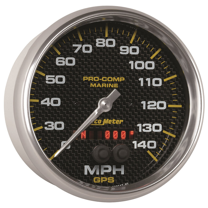 5 In. GPS SPEEDOMETER 0-140 MPH MARINE CARBON FIBER