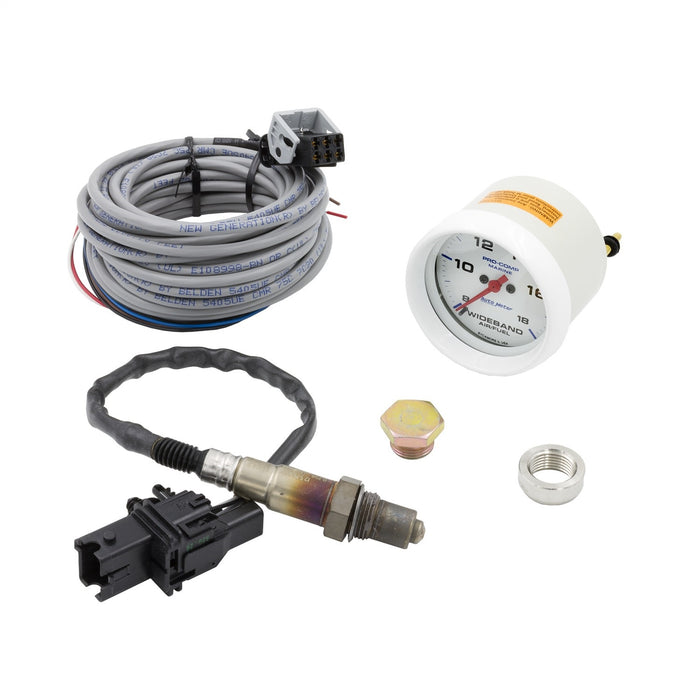 2-5/8 In. WIDEBAND AIR/FUEL RATIO ANALOG 8:1-18:1 AFR MARINE WHITE