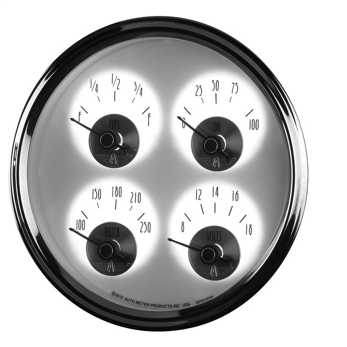 5 In. QUAD GAUGE 100 PSI/100-250 Fahrenheit/8-18V/240-33 O PRESTIGE PEARL