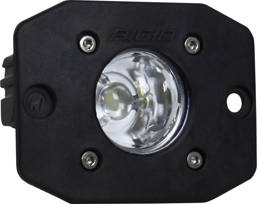 RIGID Ignite LED Light Flood Beam Pattern Flush Mount Black Housing Single