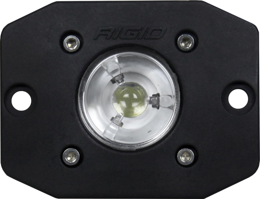 RIGID Ignite LED Light Flood Beam Pattern Flush Mount Black Housing Single