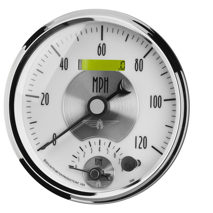 5 In. TACHOMETER/SPEEDOMETER COMBO 8K RPM/120 MPH PRESTIGE PEARL