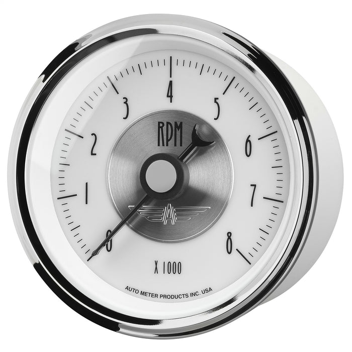 3-3/8 In. IN-DASH TACHOMETER 0-8000 RPM PRESTIGE PEARL