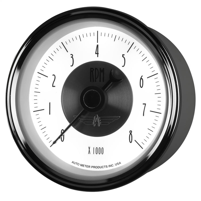 3-3/8 In. IN-DASH TACHOMETER 0-8000 RPM PRESTIGE PEARL