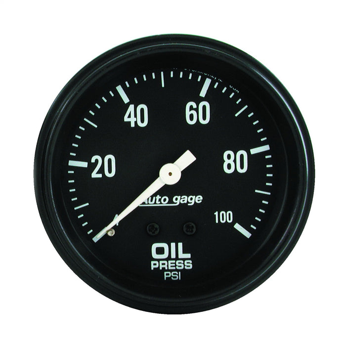 2-5/8 In. OIL PRESSURE 0-100 PSI AUTO GAGE