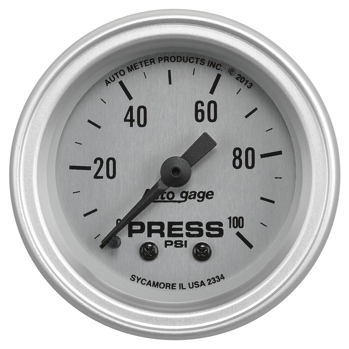 2-1/16 In. OIL PRESSURE 0-100 PSI AUTO GAGE