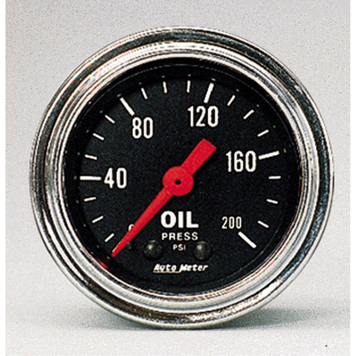 2-1/16 In. OIL PRESSURE 0-200 PSI TRADITIONAL CHROME