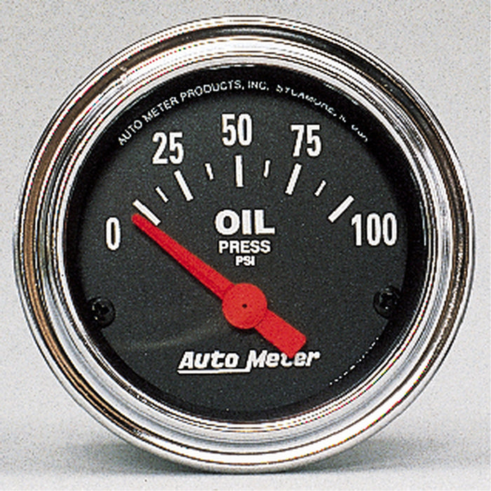 2-1/16 In. OIL PRESSURE 0-100 PSI TRADITIONAL CHROME