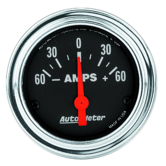 2-1/16 In. AMMETER 60-0-60 AMPS TRADITIONAL CHROME