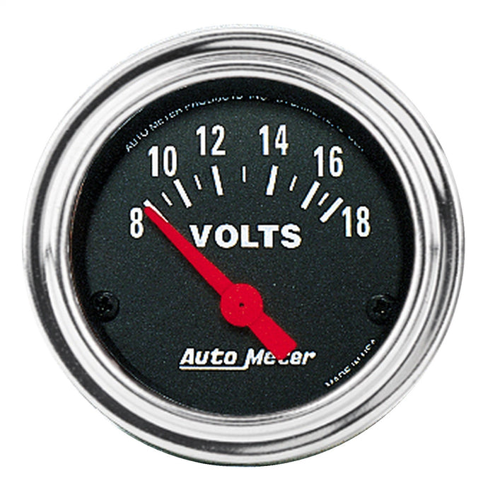 2-1/16 In. VOLTMETER 8-18V TRADITIONAL CHROME