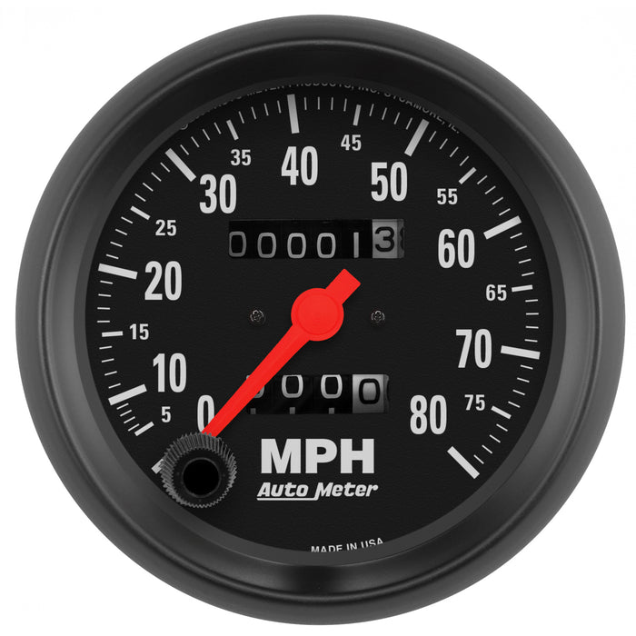 3-3/8 In. SPEEDOMETER 0-80 MPH Z-SERIES