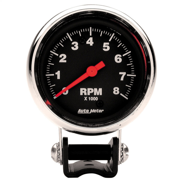 2-5/8 In. PEDESTAL TACHOMETER 0-8000 RPM TRADITIONAL CHROME