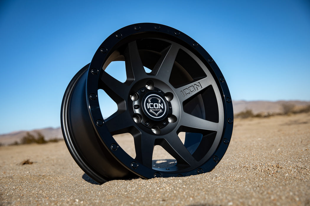 ICON Alloys Rebound Double Black 17 X 8.5 / 5 X 150 25mm Offset 5.75" BS