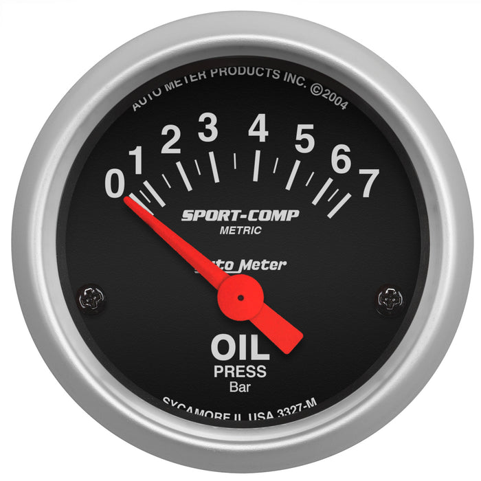 2-1/16 In. OIL PRESSURE 0-7 BAR SPORT-COMP