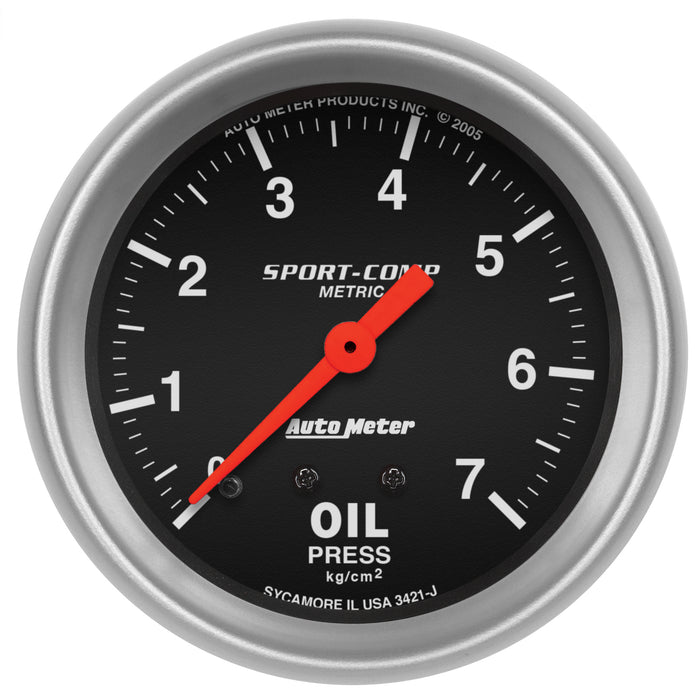 2-5/8 In. OIL PRESSURE 0-7 KG/CM2 SPORT-COMP