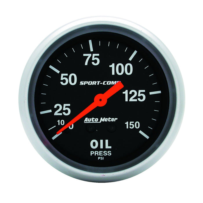 2-5/8 In. OIL PRESSURE 0-150 PSI SPORT-COMP