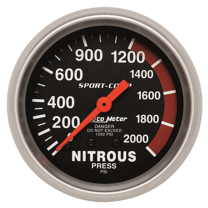 2-5/8 In. NITROUS PRESSURE 0-2000 PSI SPORT-COMP