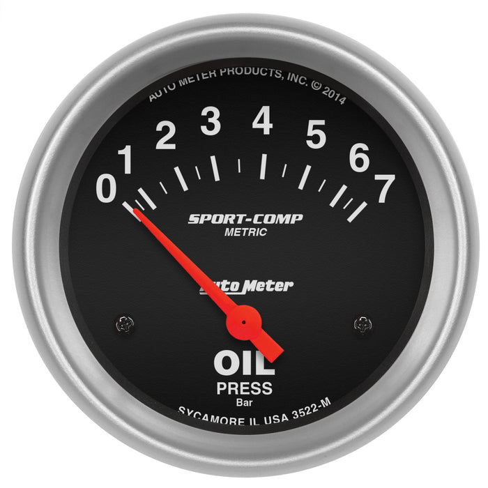 2-5/8 In. OIL PRESSURE 0-7 BAR SPORT-COMP