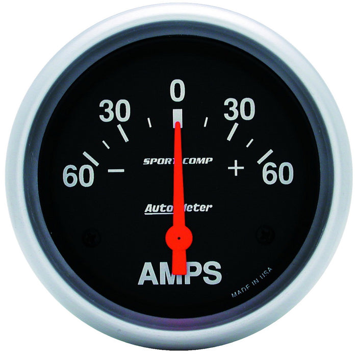 2-5/8 In. AMMETER 60-0-60 AMPS SPORT-COMP