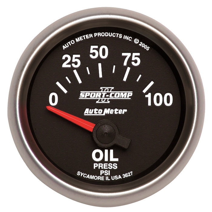 2-1/16 In. OIL PRESSURE 0-100 PSI SPORT-COMP II