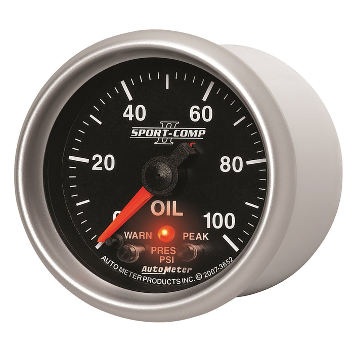 2-1/16 In. OIL PRESSURE 0-100 PSI SPORT-COMP II