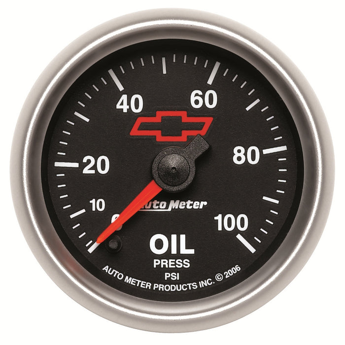 2-1/16 In. OIL PRESSURE 0-100 PSI GM BLACK