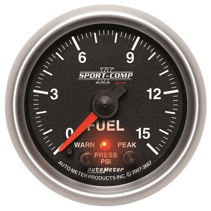 2-1/16 In. FUEL PRESSURE 0-15 PSI SPORT-COMP II