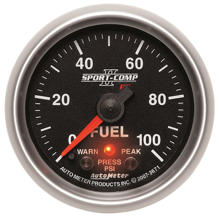 2-1/16 In. FUEL PRESSURE 0-100 PSI SPORT-COMP II