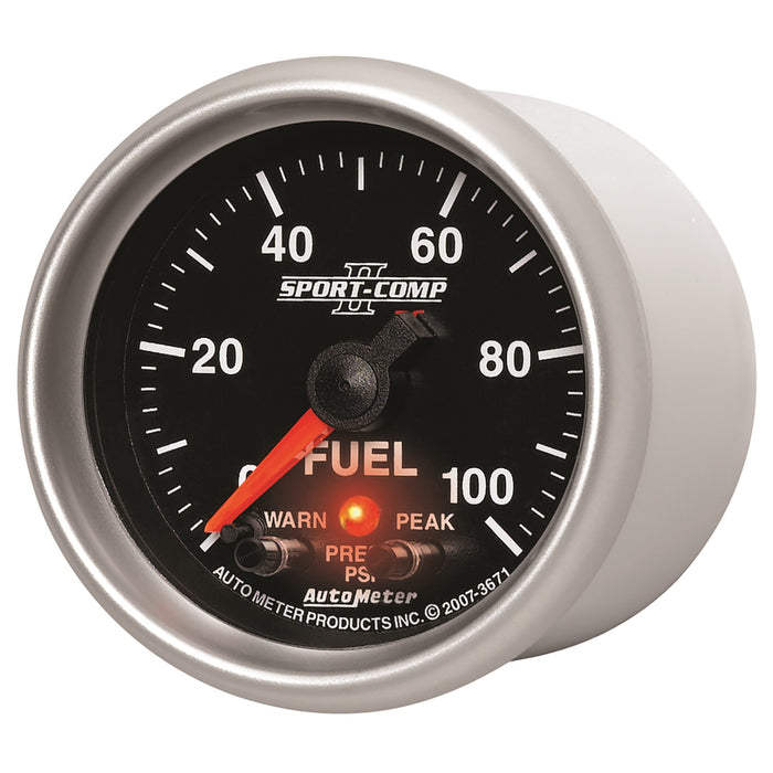 2-1/16 In. FUEL PRESSURE 0-100 PSI SPORT-COMP II