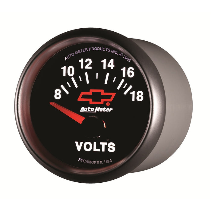 2-1/16 In. VOLTMETER 8-18V GM BLACK