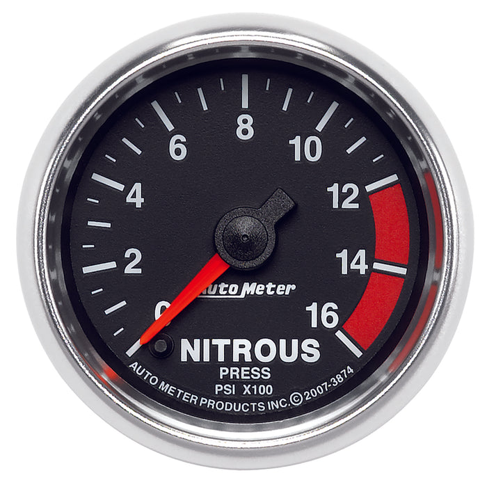 2-1/16 In. NITROUS PRESSURE 0-1600 PSI GS