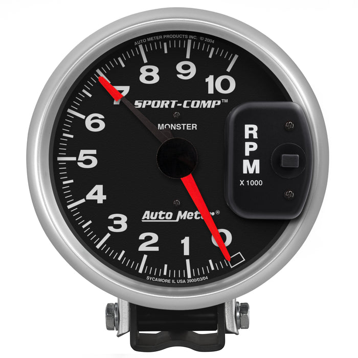 5 In. PEDESTAL TACHOMETER 0-10000 RPM SPORT-COMP