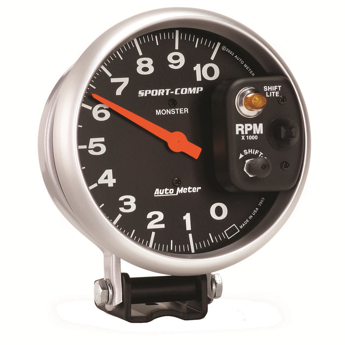 5 In. PEDESTAL TACHOMETER 0-10000 RPM SPORT-COMP