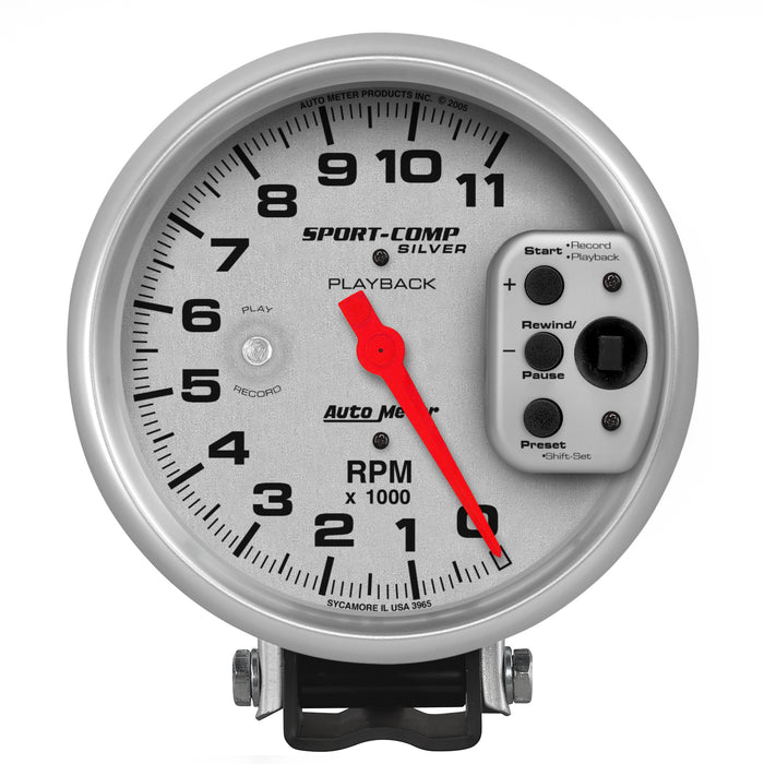 5 In. PEDESTAL PLAYBACK TACHOMETER 0-11000 RPM ULTRA-LITE