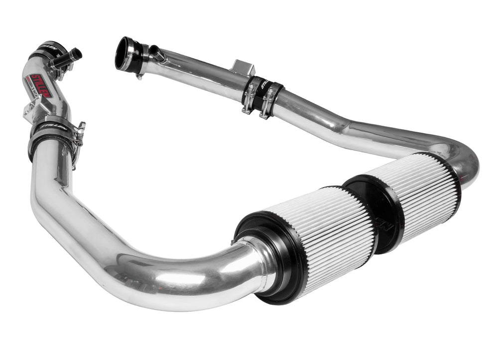 2007-2009 Nissan 350Z  Hi-Flow Ultra Long Dual Tube Air Intake (Gen 3) [Z33] - Dry Filter - 402845DF