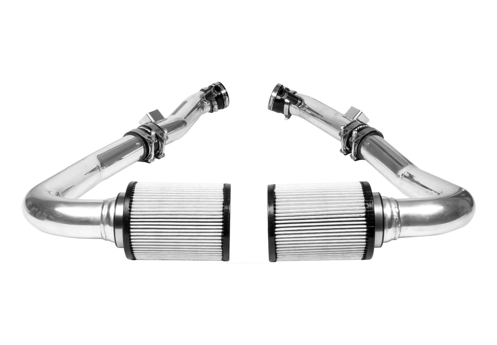 2007-2009 Nissan 350Z  Hi-Flow Ultra Long Dual Tube Air Intake (Gen 3) [Z33] - Dry Filter - 402845DF