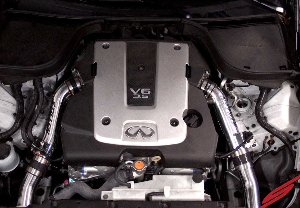 2009-2013 Infiniti G37 Dual Ultra Long Tube Air Intake Kit (Gen 3) [V36] - Dry Filter - 402847DF