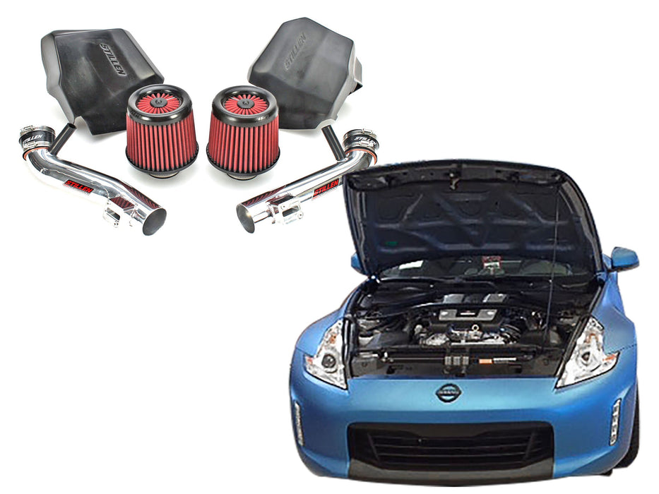 2009-2020 Nissan 370Z Dual Long Tube Air Intake (Gen 2) [Z34] - Dry Filter - 402851DF