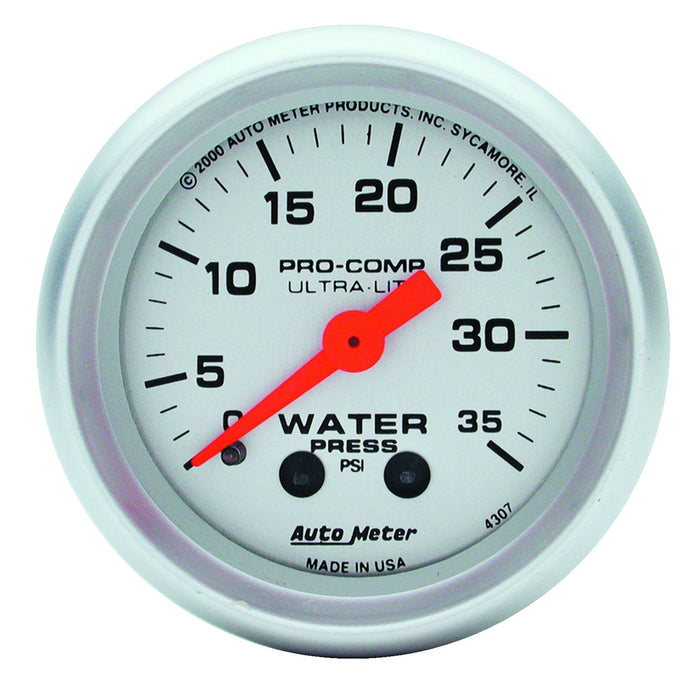 2-1/16 In. WATER PRESSURE 0-35 PSI ULTRA-LITE