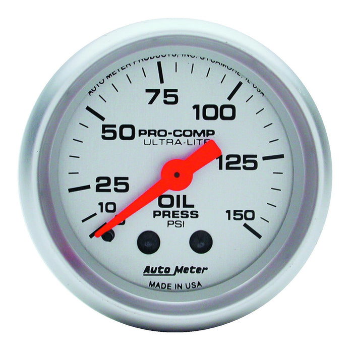 2-1/16 In. OIL PRESSURE 0-150 PSI ULTRA-LITE