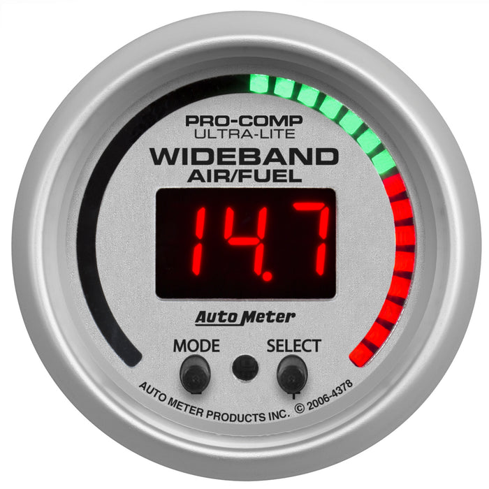 2-1/16 In. WIDEBAND PRO PLUS AIR/FUEL RATIO 6:1-20:1 AFR ULTRA-LITE