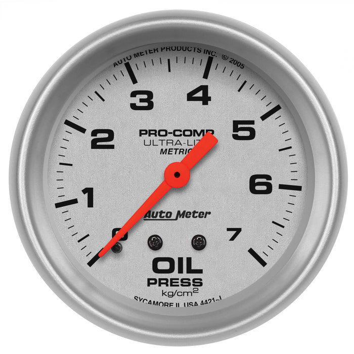 2-5/8 In. OIL PRESSURE 0-7KG/ CM2 ULTRA-LITE