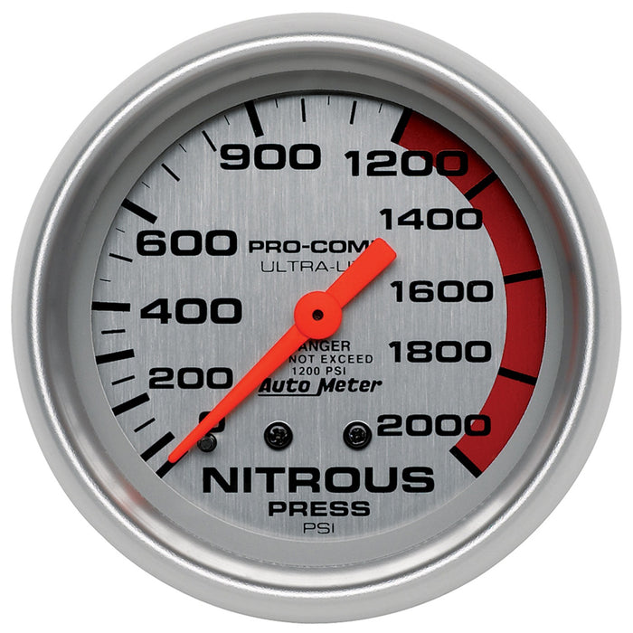 2-5/8 In. NITROUS PRESSURE 0-2000 PSI ULTRA-LITE