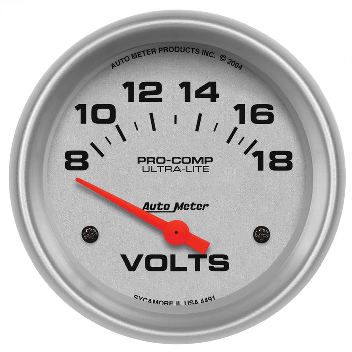 2-5/8 In. VOLTMETER 8-18V ULTRA-LITE